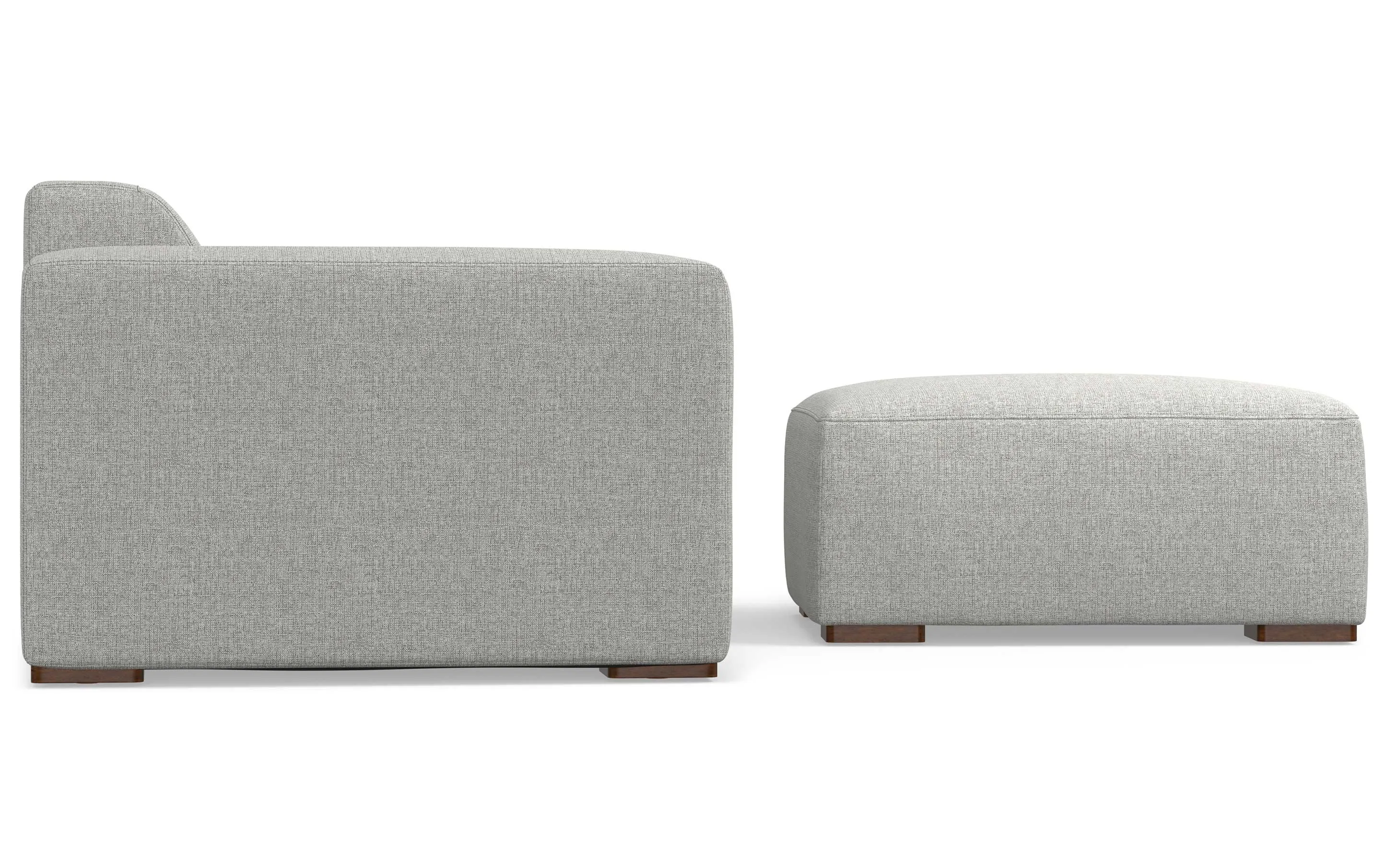 Rex 2 Seater Sofa and Ottoman in Performance Fabric