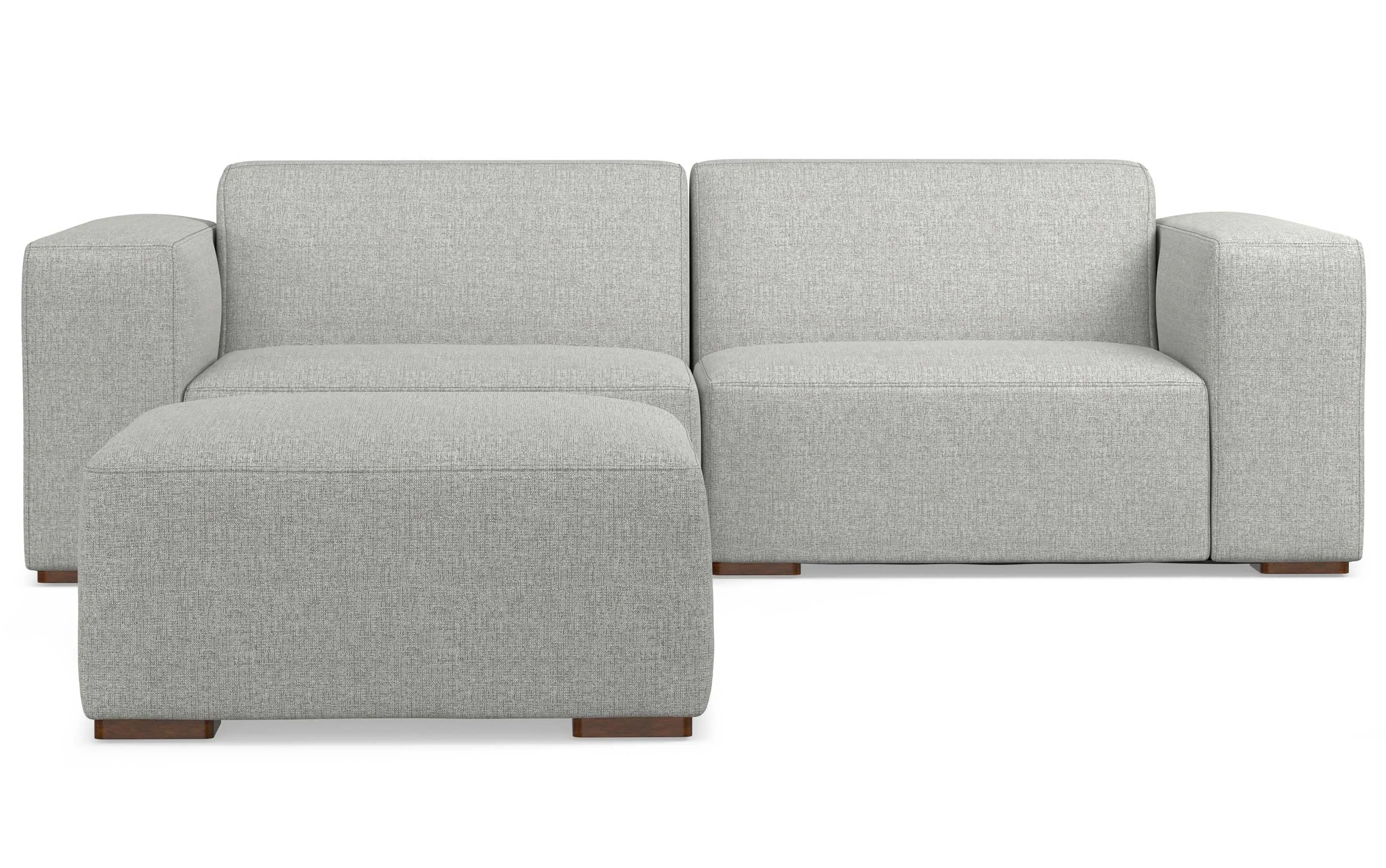 Rex 2 Seater Sofa and Ottoman in Performance Fabric