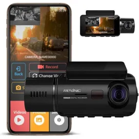 Rexing V3 Basic Dual Full HD Cam Front And Inside Cabin Infrared Night Vision With WIFI-9ULI