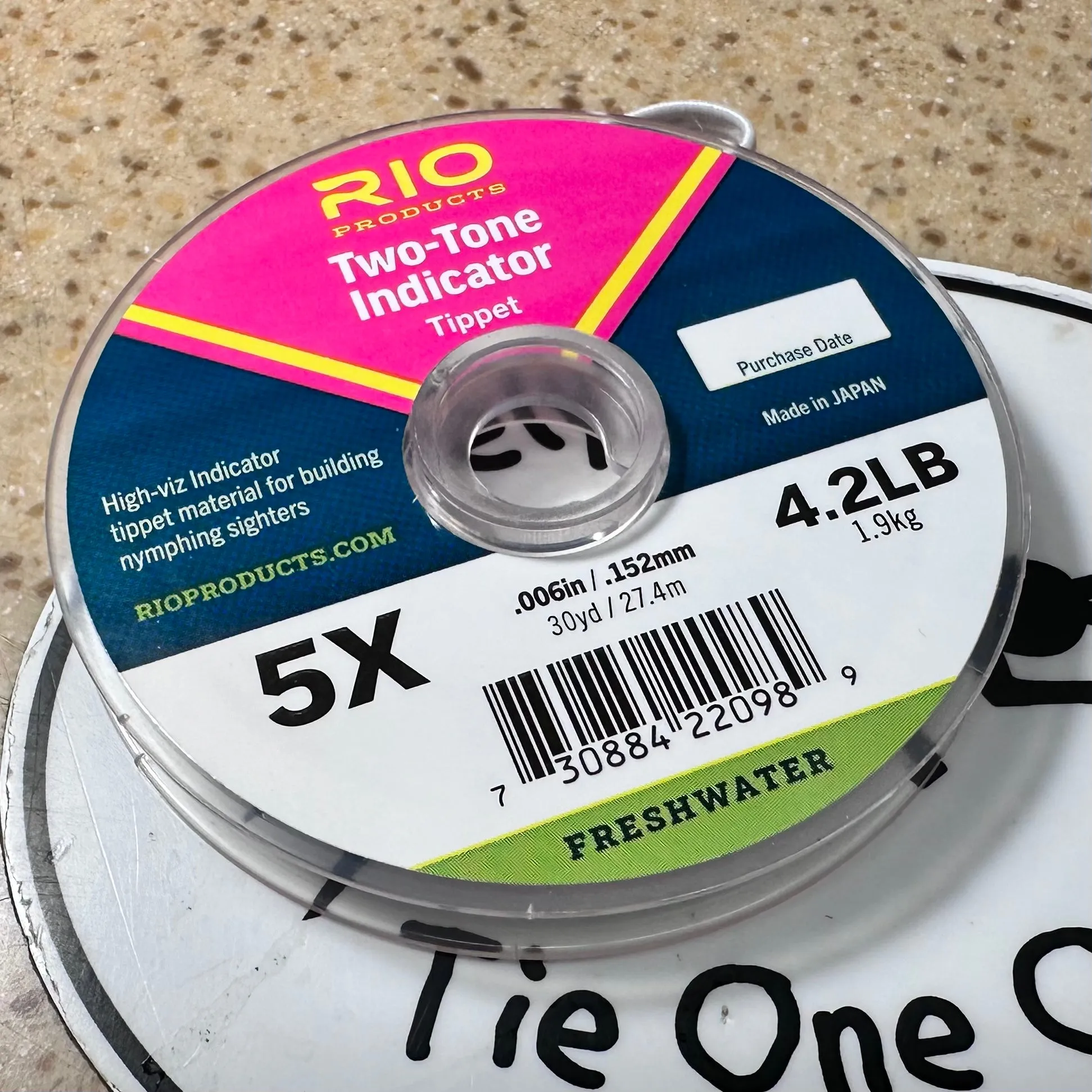 RIO TWO TONE INDICATOR TIPPET (Pink and Yellow)