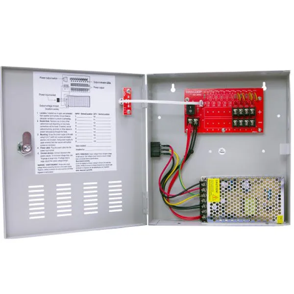 Seco-Larm - SLM-PC-U0405-PULQ - Switching CCTV Power Supply - 4 Outputs - 5 Amp