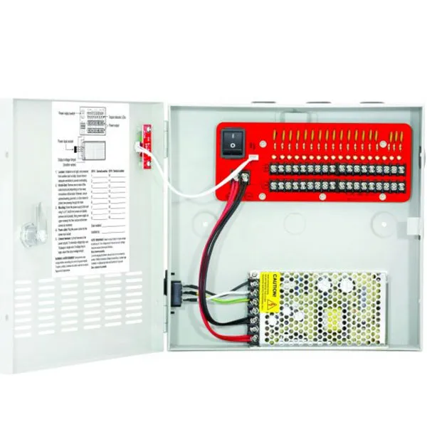 Seco-Larm - SLM-PC-U1810-PULQ - Switching CCTV Power Supply - 18 Outputs - 10 Amp