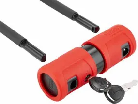 Security - Abus 440A Alarm U-Lock - 4.2 x 9", Keyed, Black/Red, Includes bracket