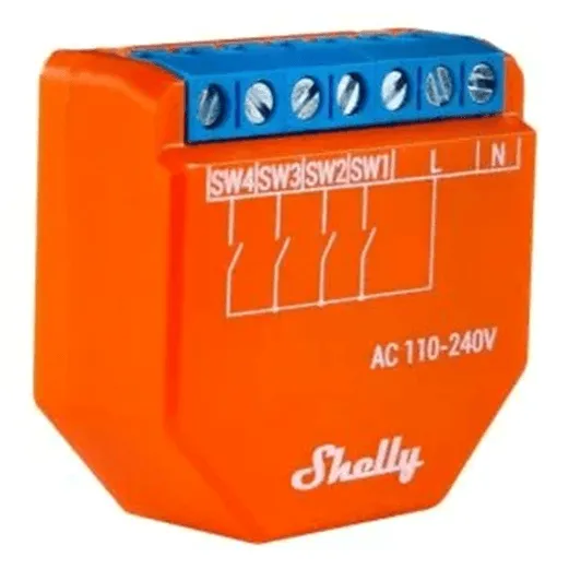 Shelly Plus i4 Wi-Fi Operated 4 Digital Inputs Controller