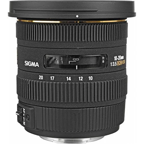 Sigma 10-20mm f/3.5 EX DC HSM Lens for Nikon F  (202306)  With FLD Filter, CPL Filter, UV Filter - Close Up Filter Kit and Cleaning Accessories Bundle