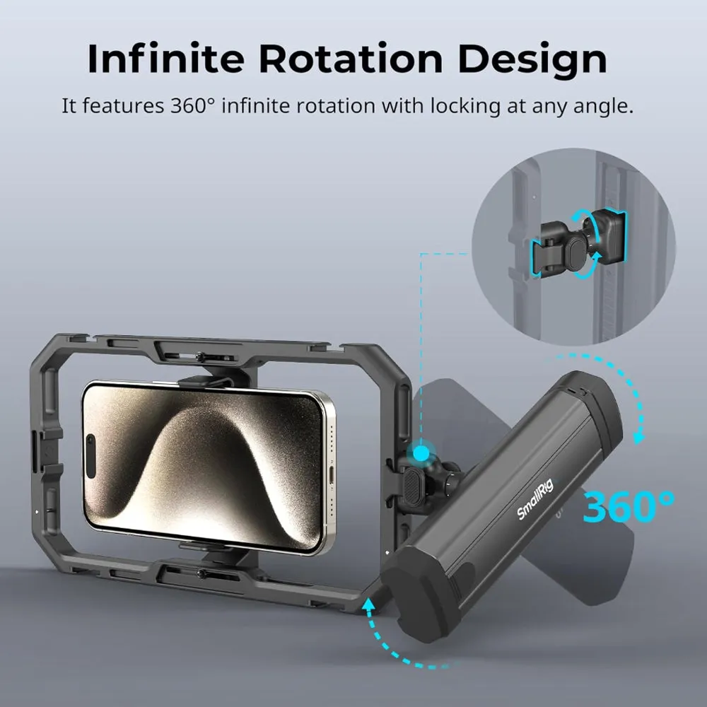 SmallRig Rotatable Bilateral Quick Release Side Handle Grip for HawkLock Mobile Video Smartphone Cages | 4842
