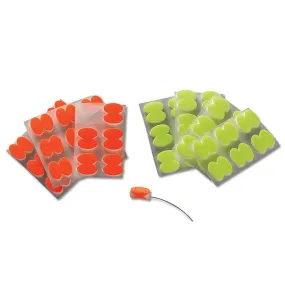 Stick-On Oval Indicators fl orange