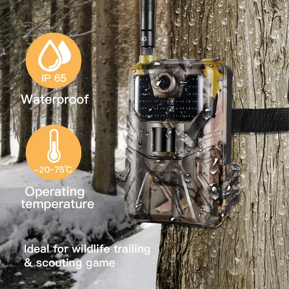 Suntekcam HC900LTE 4G Hunting Trail Camera 20MP 940nm Photo Traps 0.3s MMS/SMS/SMTP/FTP Wild 44LED IP65