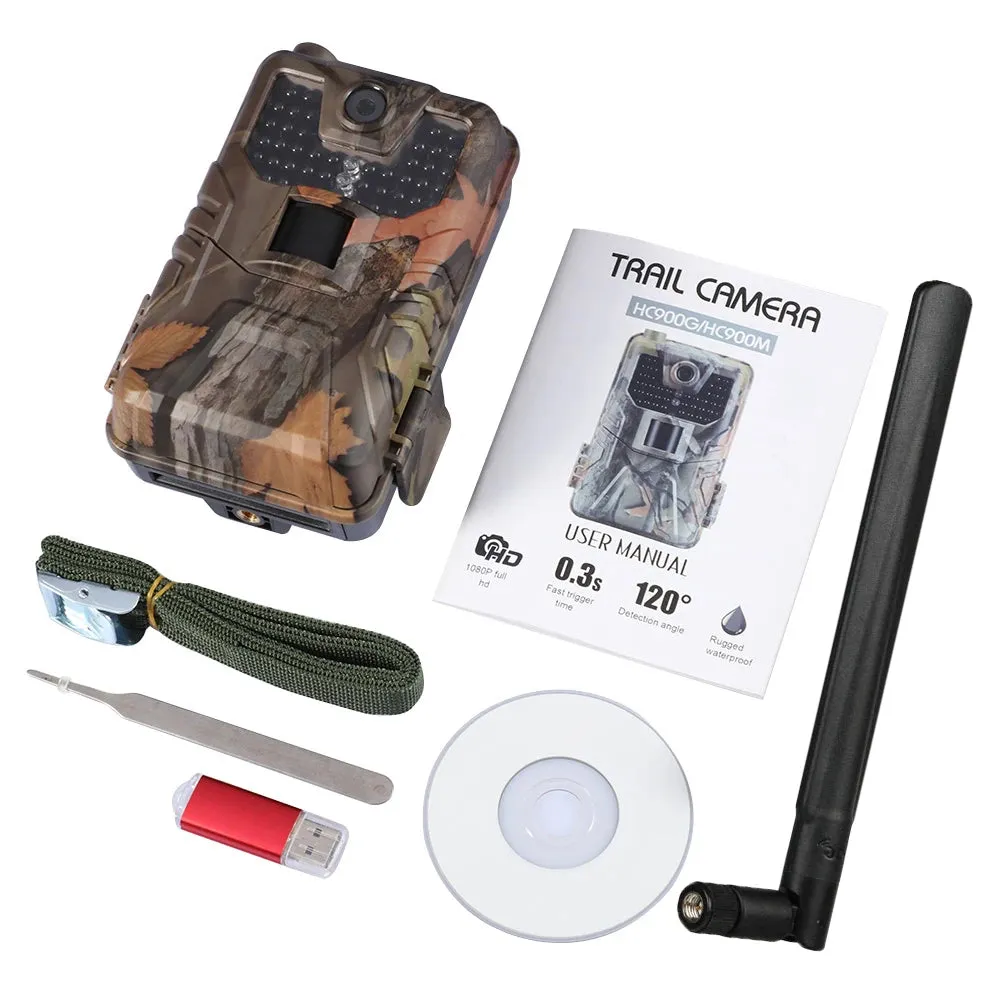 Suntekcam HC900LTE 4G Hunting Trail Camera 20MP 940nm Photo Traps 0.3s MMS/SMS/SMTP/FTP Wild 44LED IP65