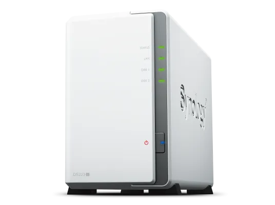 Synology DiskStation DS223j 2-Bay NAS (Realtek RTD1619B quad-core CPU, 1GB DDR4 Ram)