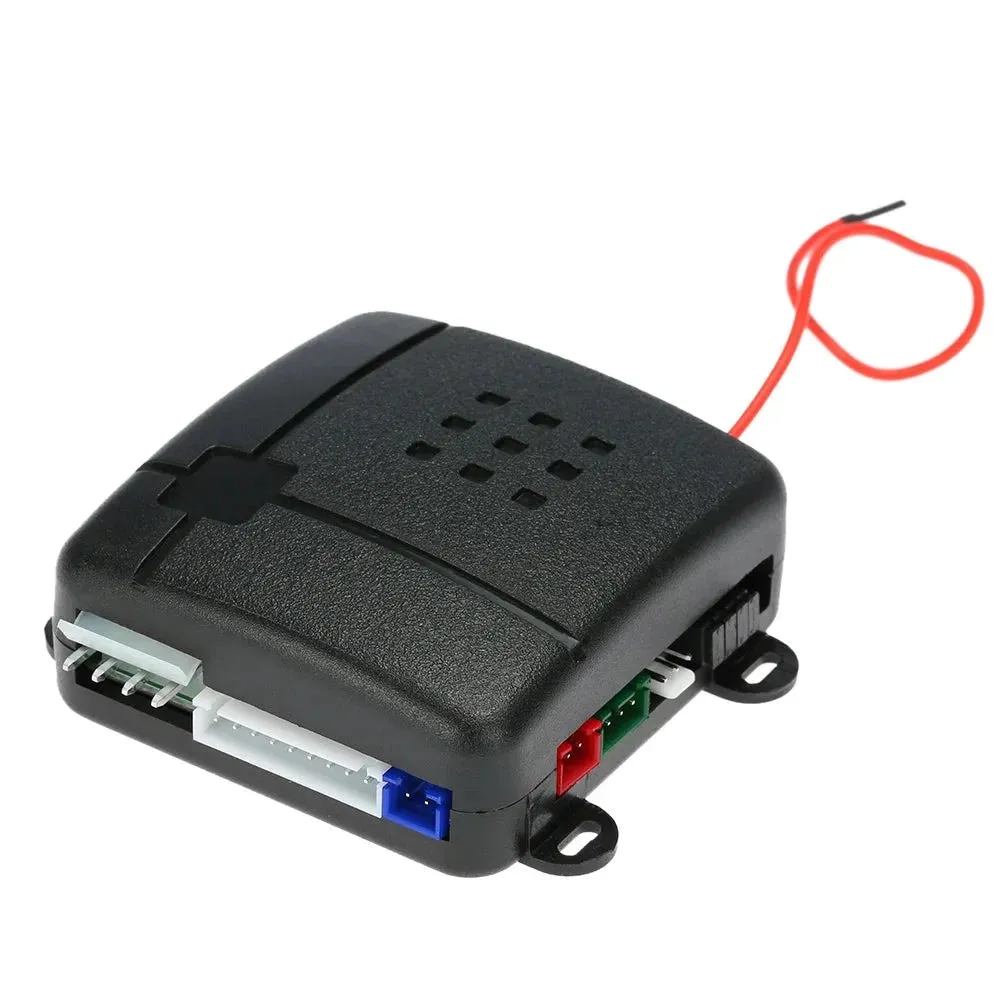 Universal Car Vehicle Security System Auto Burglar Alarm Protection Anti-theft System 2 Remote with Siren and Wiring Harness