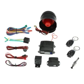 Universal Car Vehicle Security System Burglar Alarm Protection Anti-theft System 2 Remote Car Accessories
