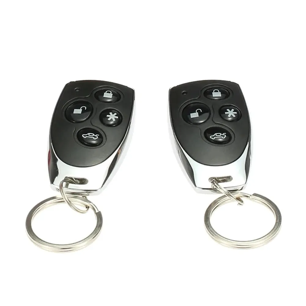 Universal Car Vehicle Security System Burglar Alarm Protection Anti-theft System 2 Remote Car Accessories