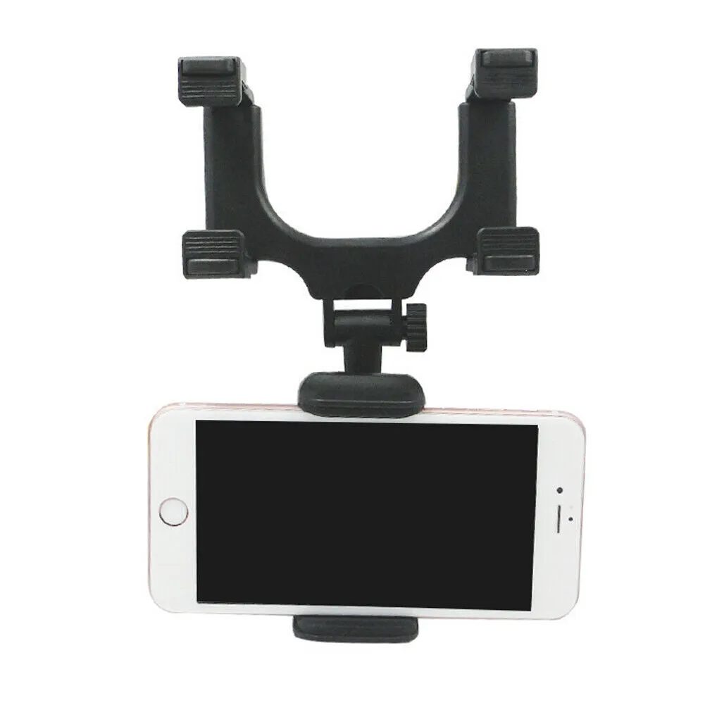 US 2-4 Pc Car Rear View Mirror Mount Stand 360° Rotation Adjustable Phone Holder