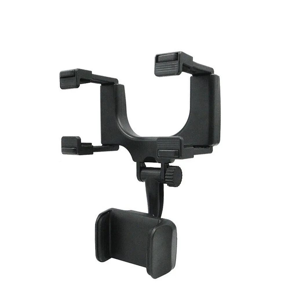 US 2-4 Pc Car Rear View Mirror Mount Stand 360° Rotation Adjustable Phone Holder