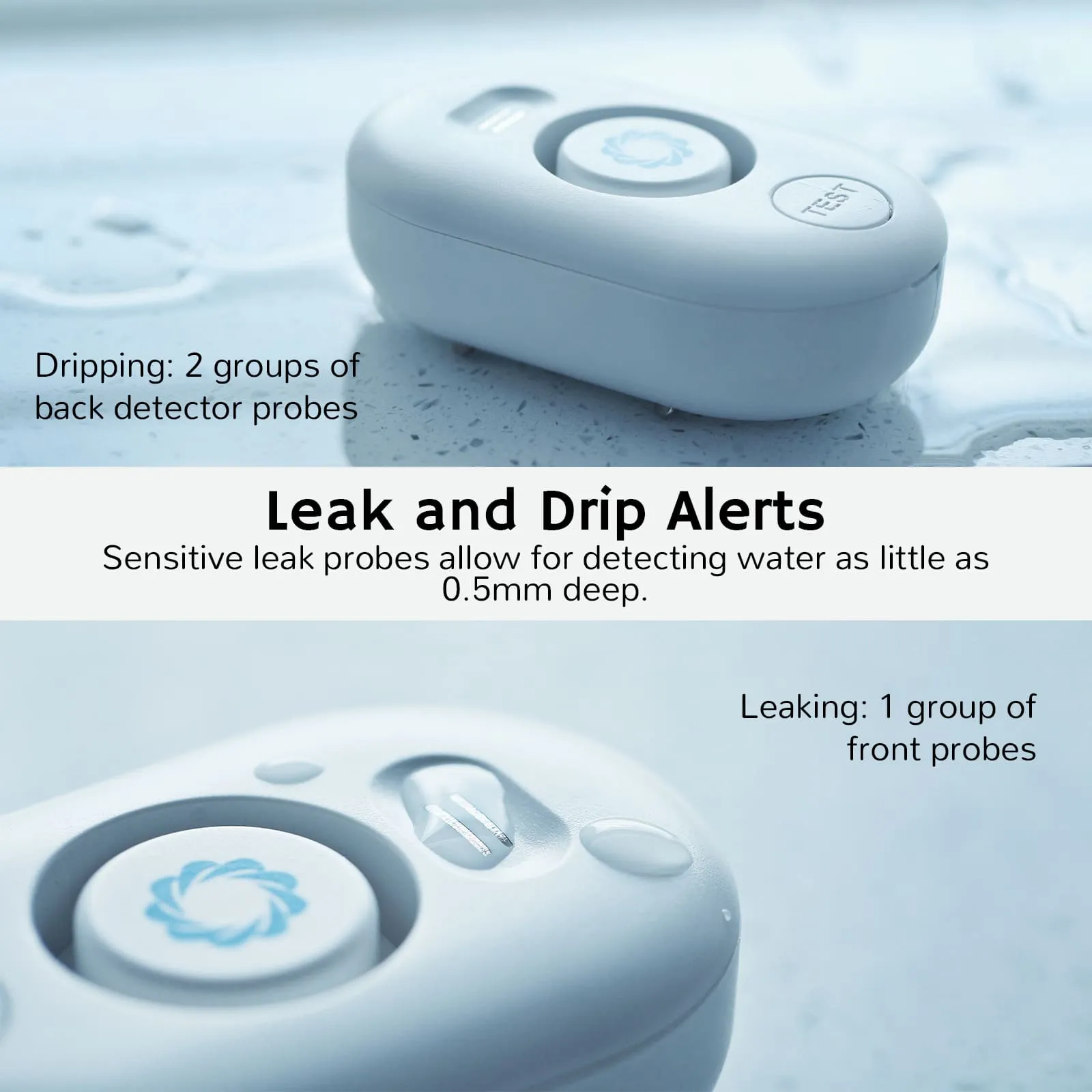 Water Leak Detector 3 Packs with WiFi Gateway