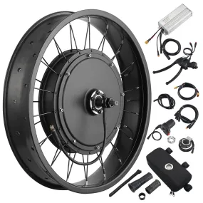 Yescom 20" Front Wheel Electric Bicycle Motor Fat Tire Kit 48v 1000w