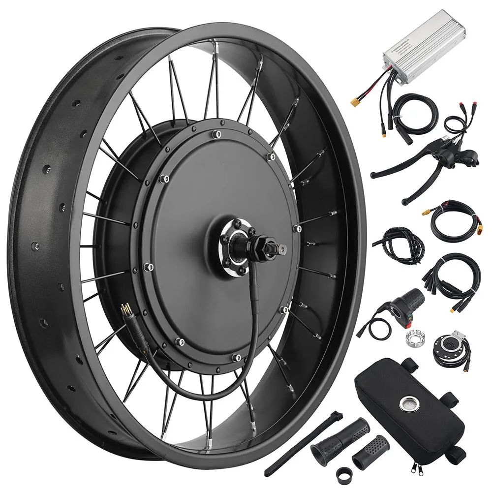 Yescom 20" Front Wheel Electric Bicycle Motor Fat Tire Kit 48v 1000w